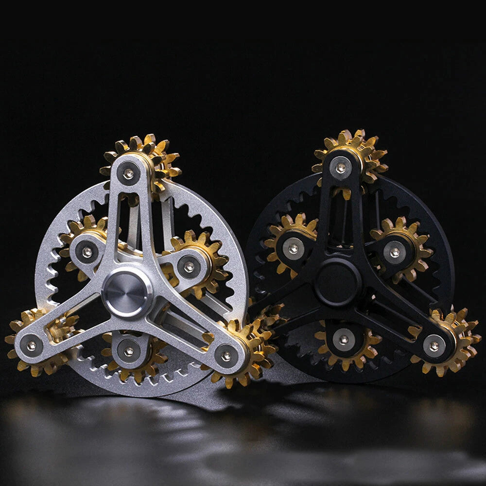 DIY Metal Gear Hand Fingertip Gyroscope Spinning Top Gearwheel Gyro EDC Toy Tool 07FC0E-D4 - KOEEK
