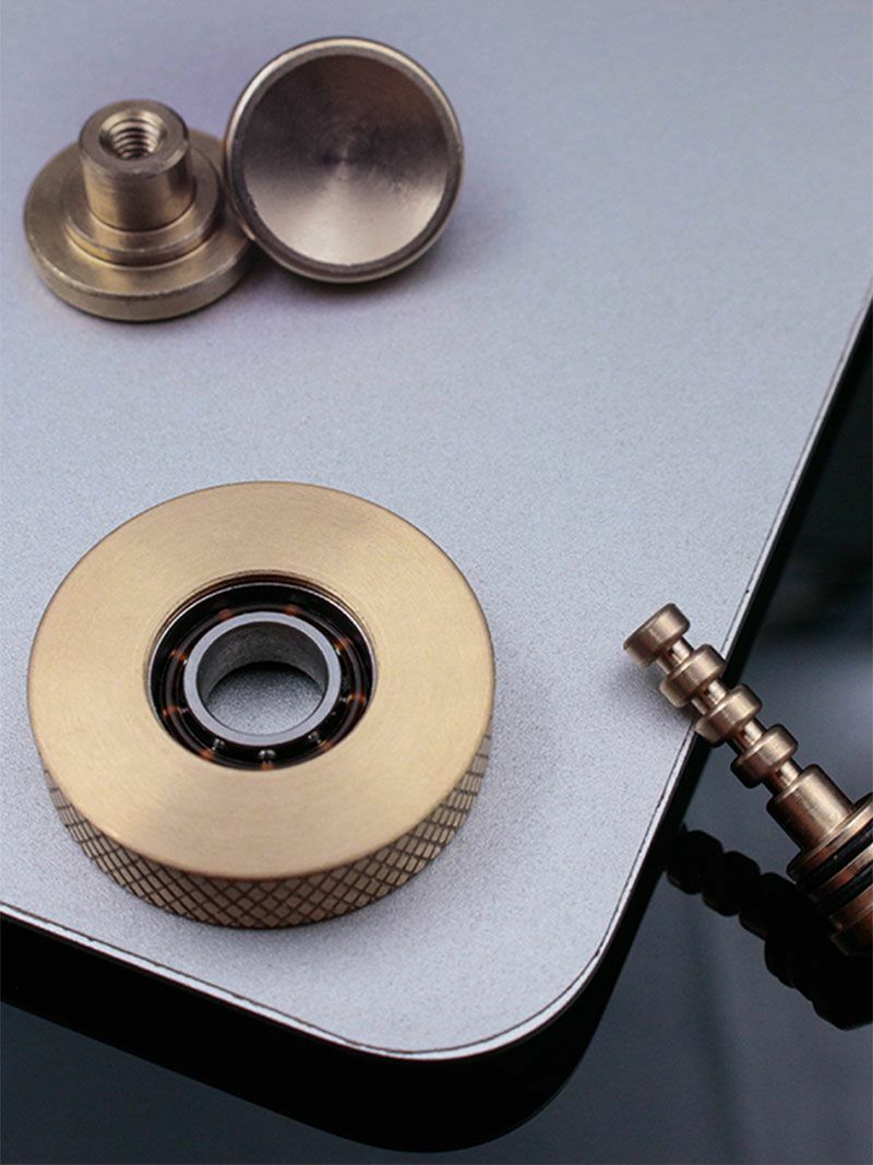 EDC Brass Fidget Spinner Toy Hand Twisted Spinner Cyclone Adult Anti Stres Toys 07FC0E-D4 - KOEEK