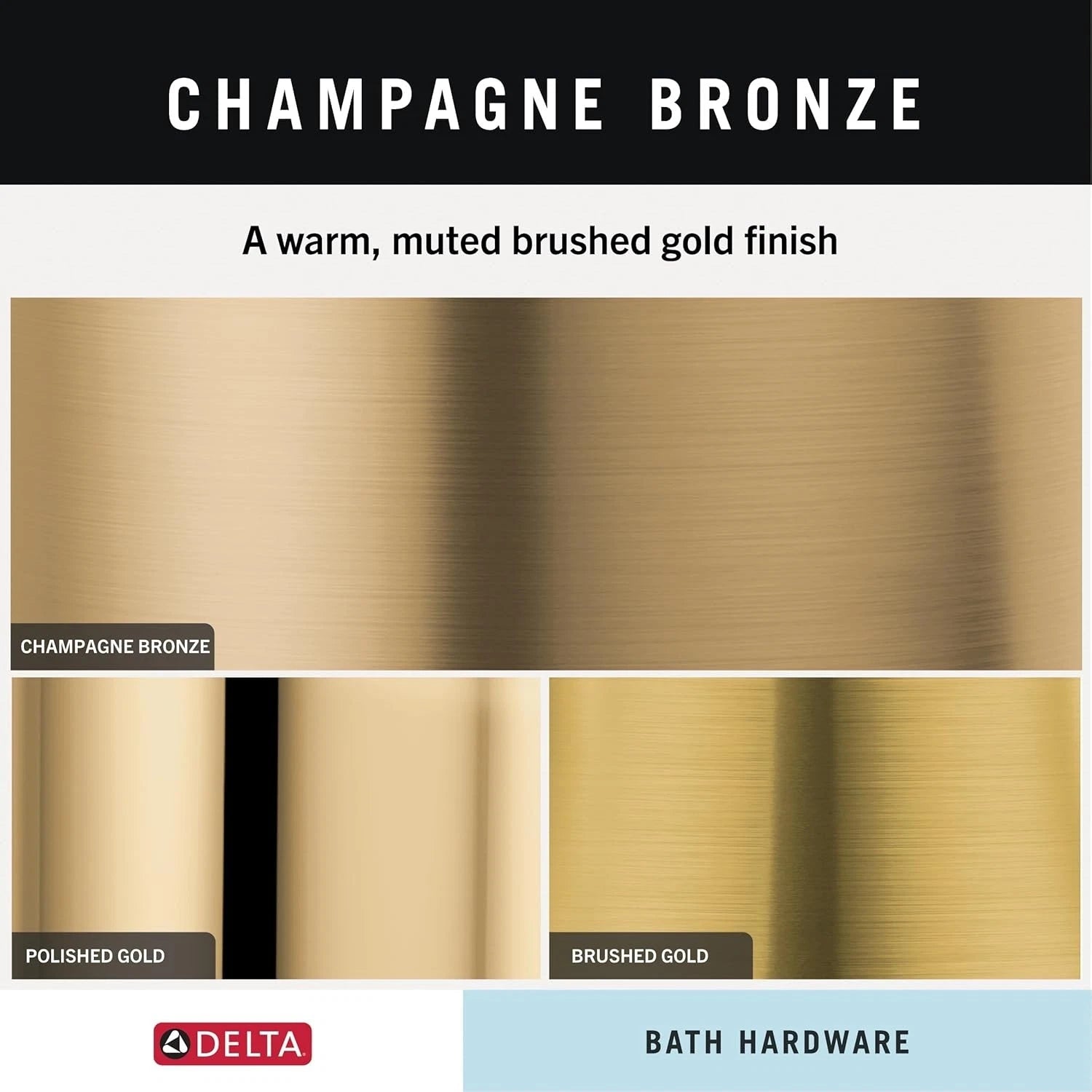 (1 piece) Hand Towel Rack Champagne Copper Bath Towel Rack 07FC0E-D4 - KOEEK