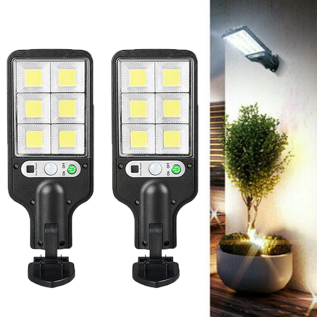 ny Solar Light Focos Luces Solares Para Exterior Luz Led de Jardin Patio Sensor de