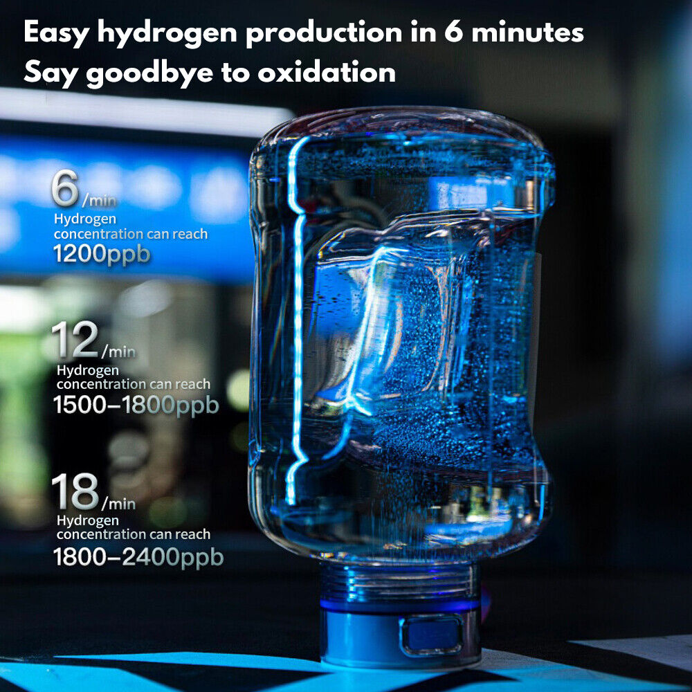 ny 1,5L Hydrogen Vandflaske Hydrogen Rich Bærbar Rich Hydrogen Water Generator