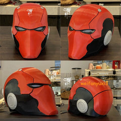 Red Hood Batman Helmet 3D Printed Full Face Mask Handmade Cosplay Props HANDMADE - KOEEK