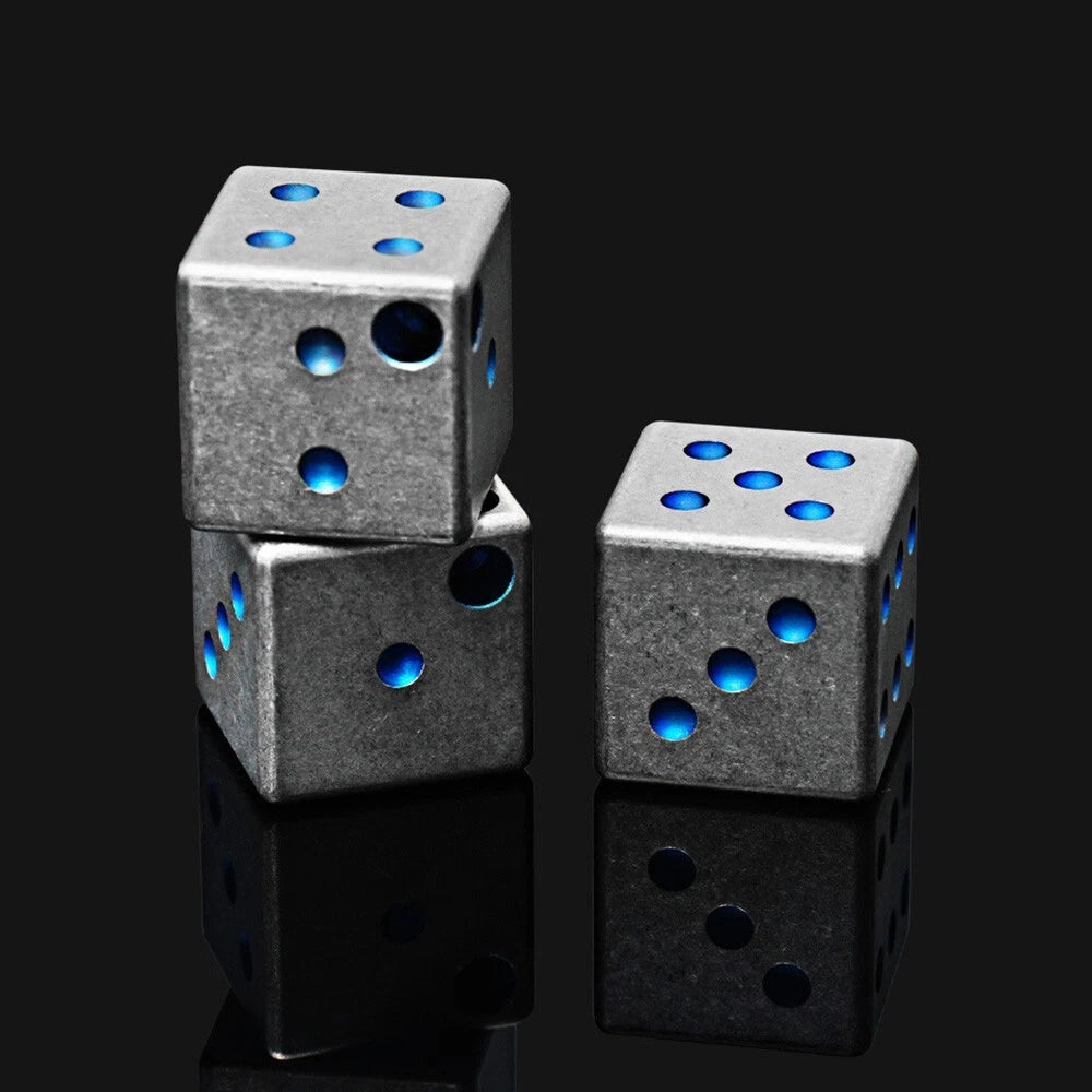Titanium Alloy Toy Adult Dice Toy Entertainment Supplies Outdoor EDC Key Pendant 07FC0E-D4 - KOEEK