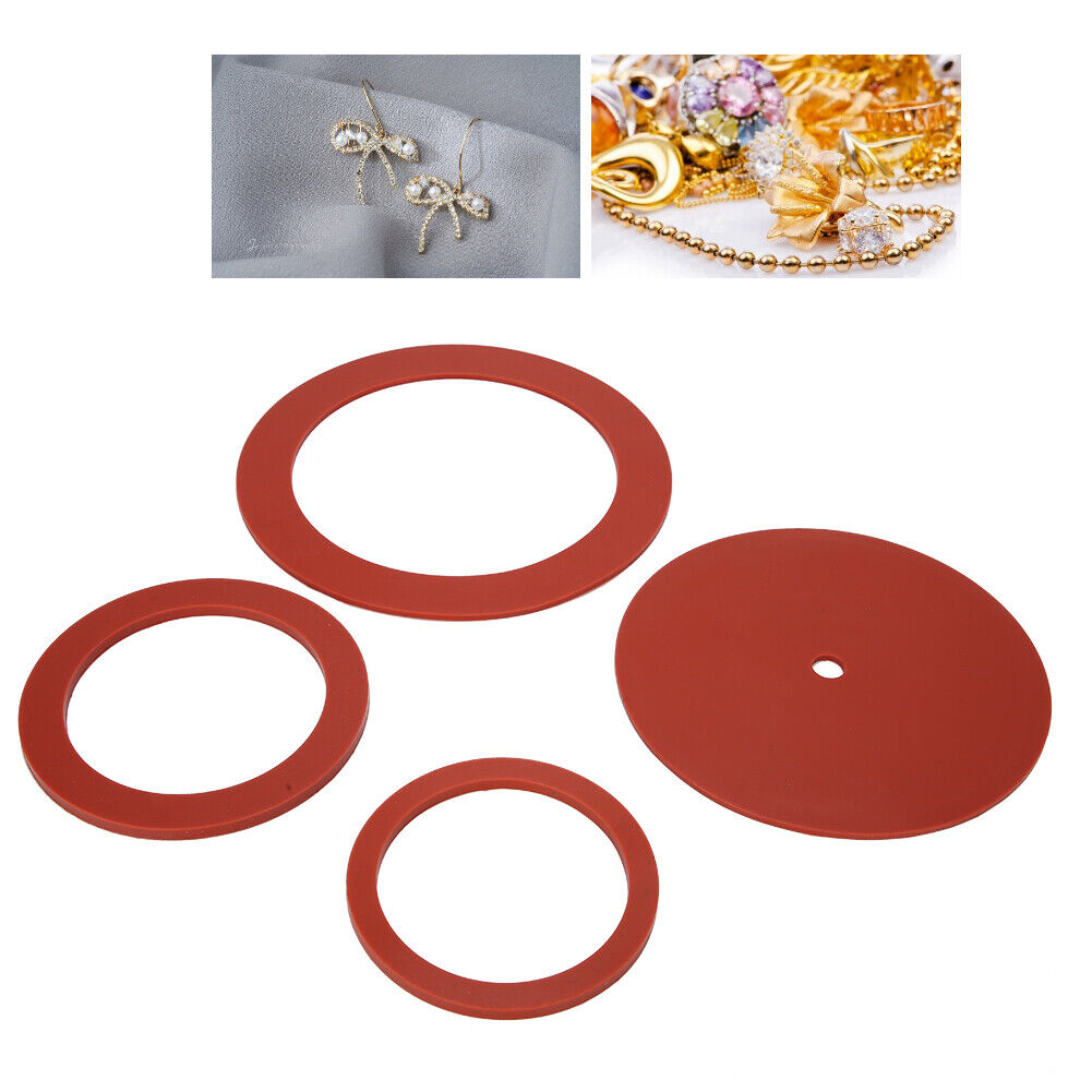 new Rubber Gasket Casting Machine Gasket 4pcs For Jeweler Shop Jewelry Repairer