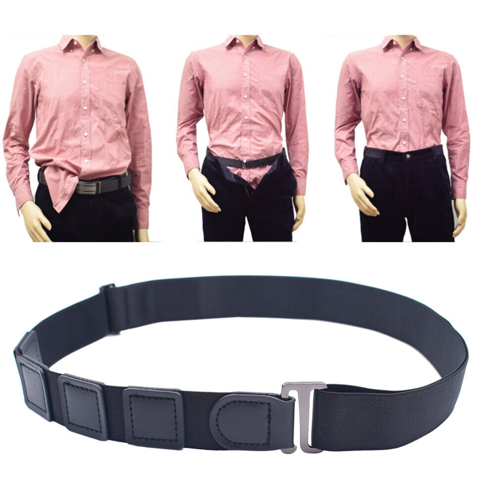 new 1pc mens shirt stays Unisex Men Shirt Stays Shirt Lock Belt Non- koeek - KOEEK