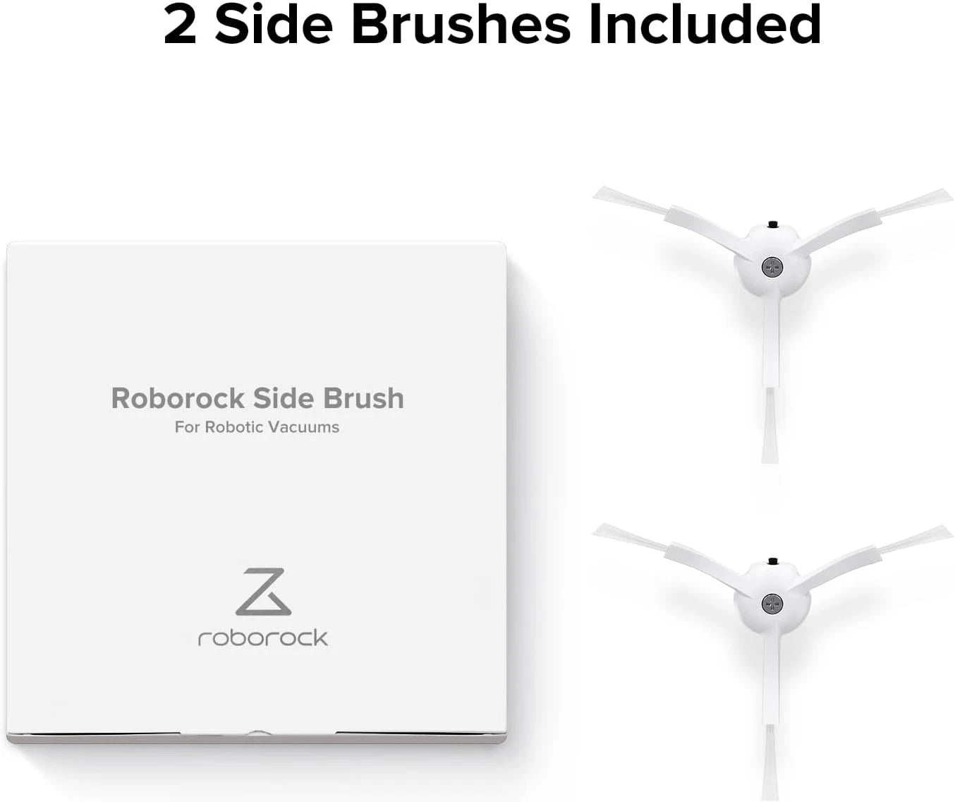 Side brush replacement parts (2 pieces) series robot vacuum cleaner, white. 07FC0E-D4 - KOEEK
