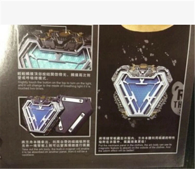Replica Marvel Iron Man Arc Reactor MK50 Model Mark L 1:1 Cosplay Prop Gift 07FC0E-D4 - KOEEK