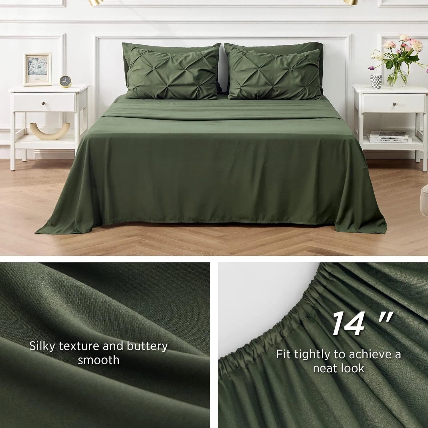 King Size Bed Comforter Set - King Size Bedding Set 7 pcs 07FC0E-D4 - KOEEK
