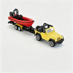 1/87 Removable Floating Boat Toy Siku Jeep Wrangler w Boat Trailer Diecast Model SIKU - KOEEK
