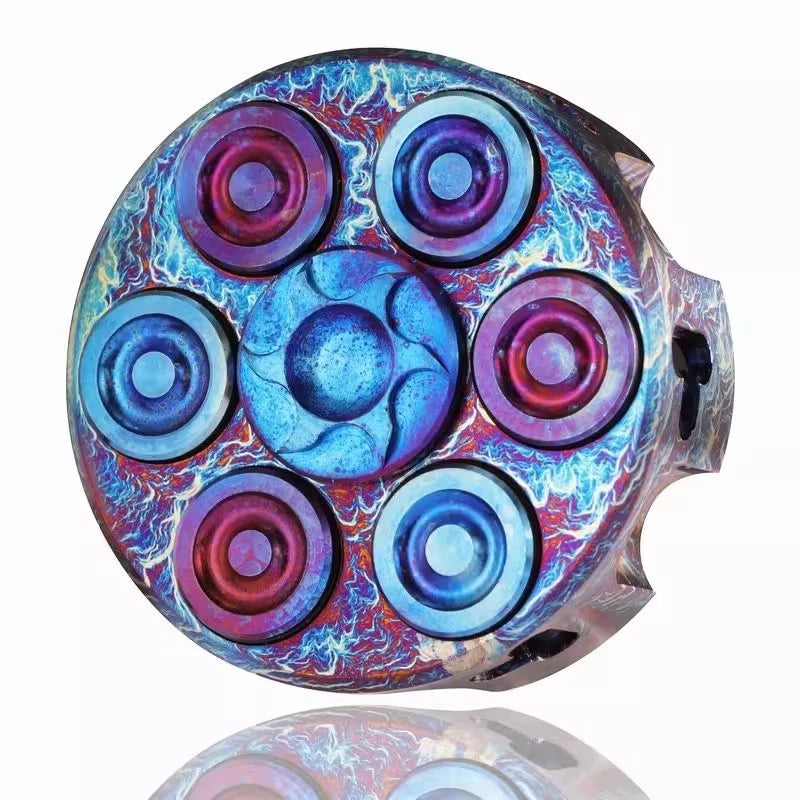 Titanium Hand Twisting Spinning Top Gyroscope  EDC Fidget Bearing Spinner Toys 07FC0E-D4 - KOEEK