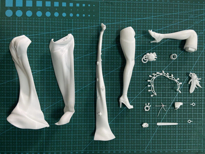 Unpainted 1/7 Scale GODDESS OF VICTORY: NIKKE Helm Unassembled Resin Model Toy 07FC0E-D4 - KOEEK
