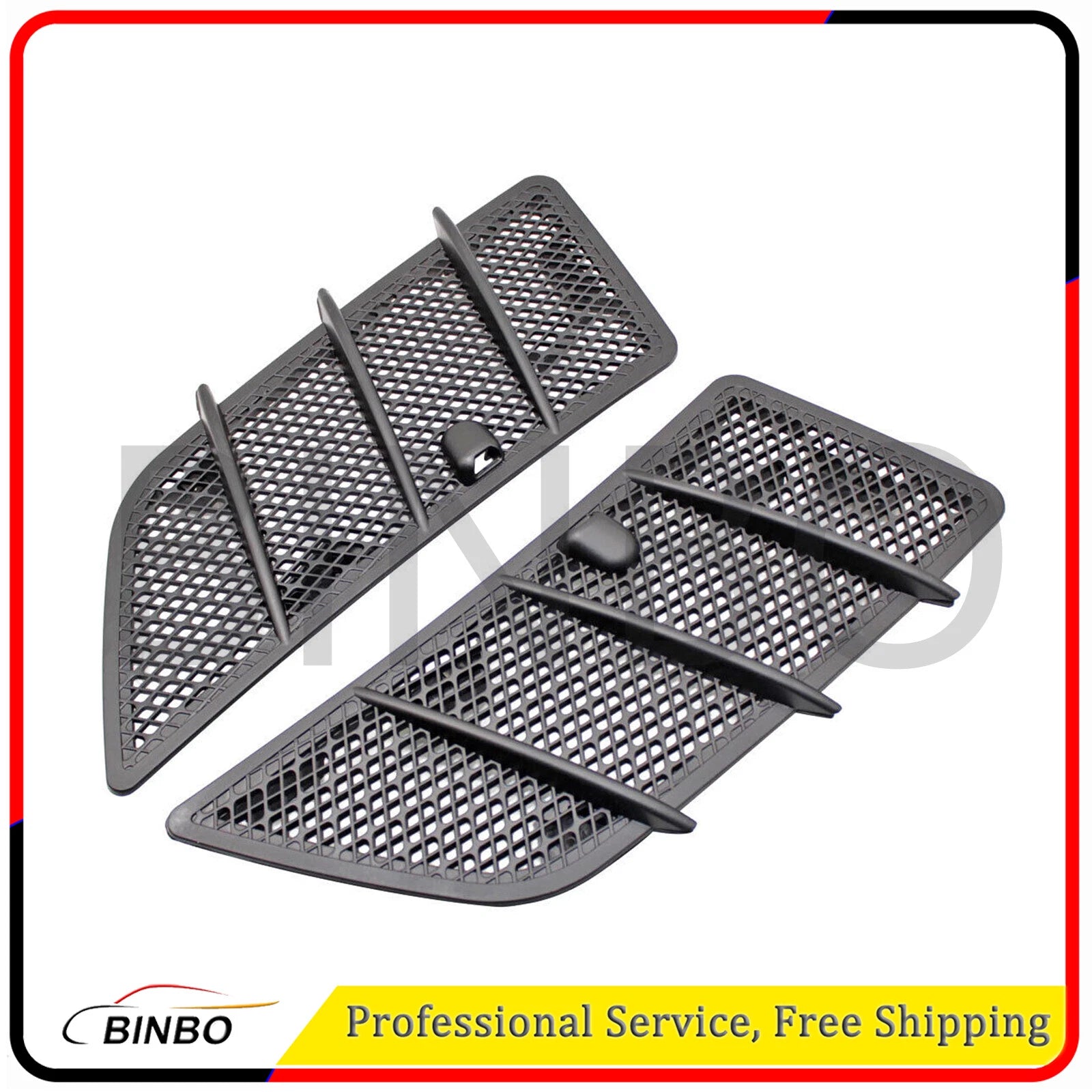 2PCS Hood Air Vent Grille Cover For 08-11 Mercedes-Benz W164 GL ML Class 350 450 07FC0E-D4 - KOEEK