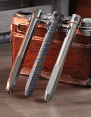 EDC Titanium Practical Ballpoint Pen Working Signature Pocket Pen with 5 Refills 07FC0E-D4 - KOEEK
