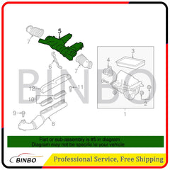 For 14-20 LR L462 Discovery 5 3.0L Air Cleaner Intake Resonator Duct Tube Hose 07FC0E-D4 - KOEEK