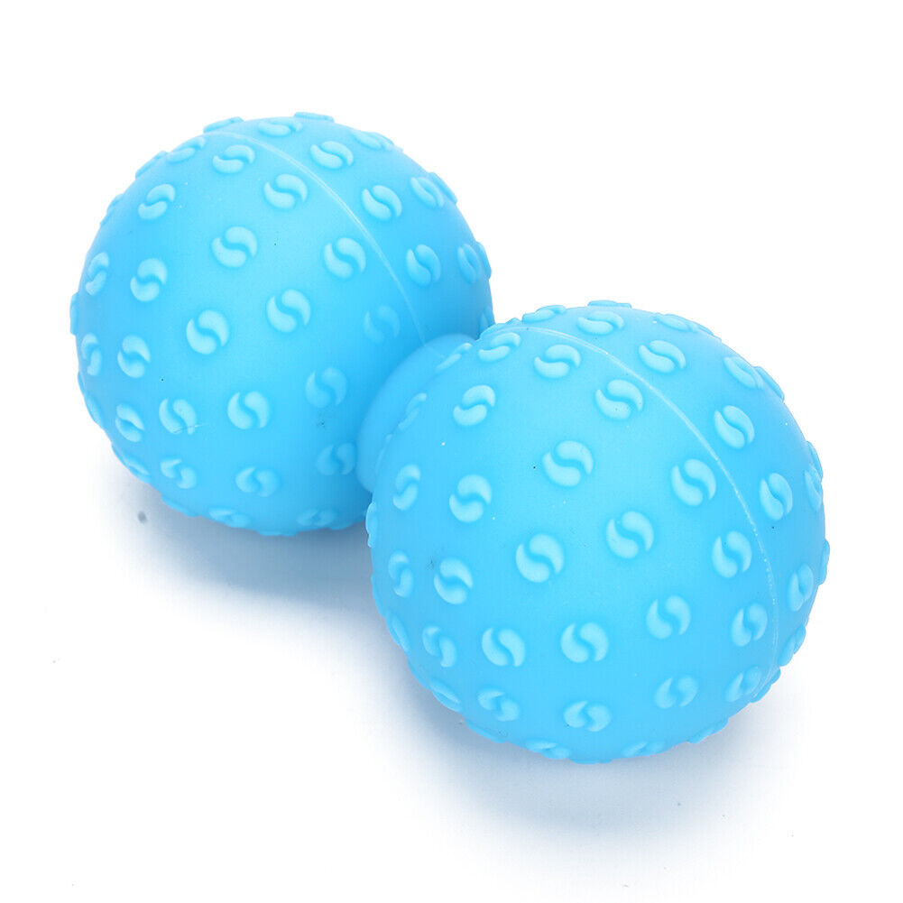 new Double Massage Ball Back Shoulder Release Deep Tissue Massage Ball(Blue ) HGF koeek - KOEEK