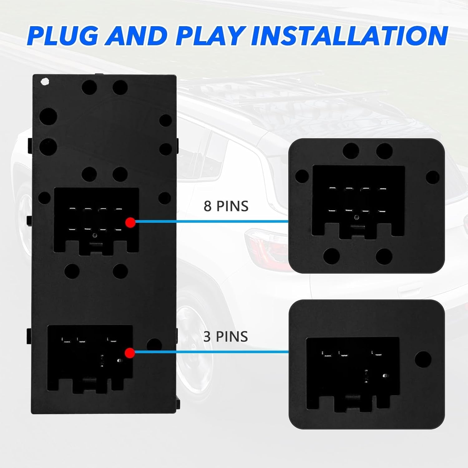 new Driver Side Master Power Window Switch 5L1Z14529AA for Ford F150 2004 2005... 07FC0E-D4 - KOEEK