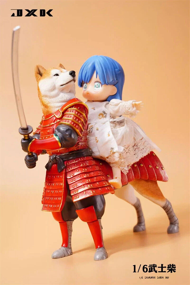 Warrior Shiba Inu Weapon 1/6 Figure Dog Standing Model Toy Pet Gift Collectible 07FC0E-D4 - KOEEK