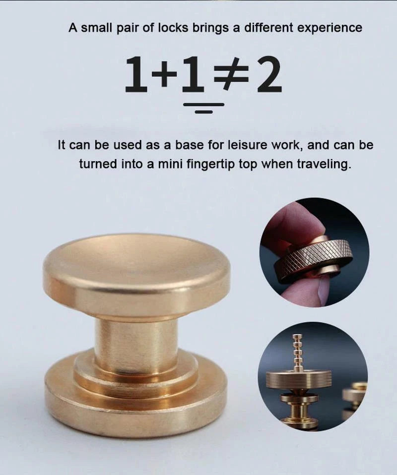 Mini Cyclone Hand Twisted Spinner Copper Fidget Spinner EDC Anti Stress ADHD Toy 07FC0E-D4 - KOEEK