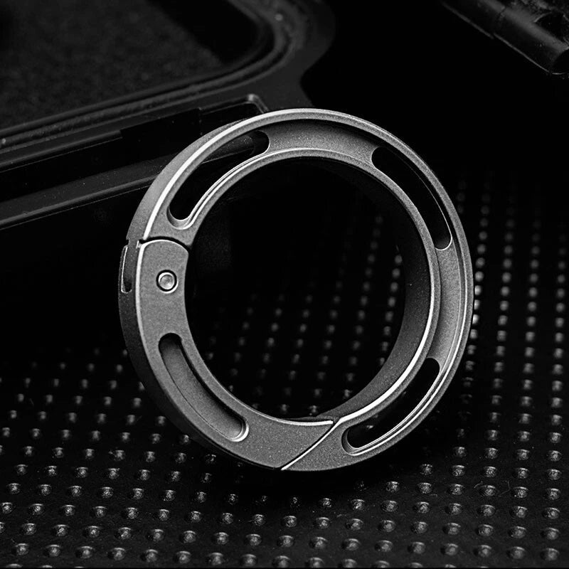 EDC Titanium Alloy Creative Keychain Carabiner Portable Hanging Buckle for Gift 07FC0E-D4 - KOEEK