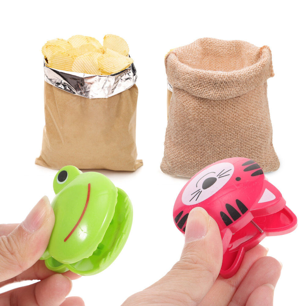 new  10 Pcs Food Fresh-keeping Sealer Snack Bag Clips for Storage Novelty koeek - KOEEK