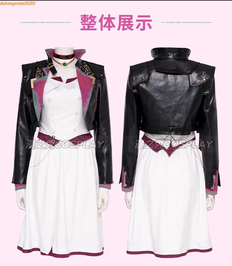 Arcane: League of Legends Jinx Women's Cosplay Costume Outfit Dress Skirt Suit 07FC0E-D4 - KOEEK