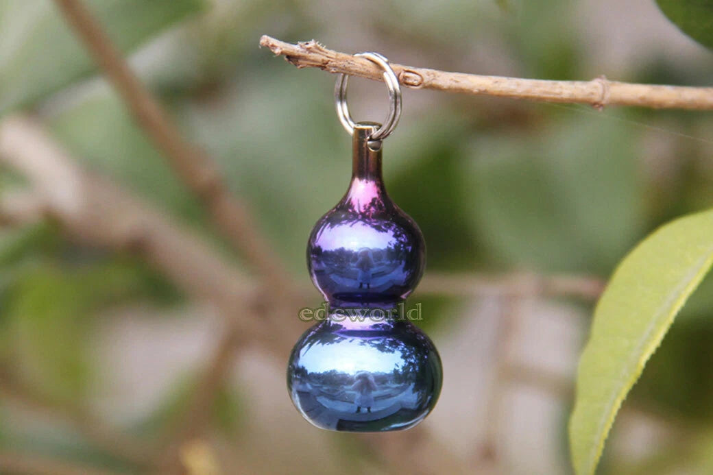 Tiremet Titanium Ti Gourd Type Keychain EDC Necklace Pendant Zipper Hea33F TIREMET - KOEEK