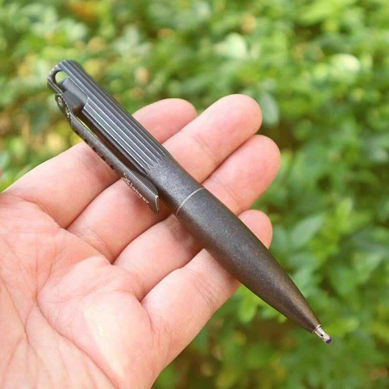 Titanium Alloy Ballpoint Pen Business Office Signature Pen EDC Pocket Multi Tool 07FC0E-D4 - KOEEK