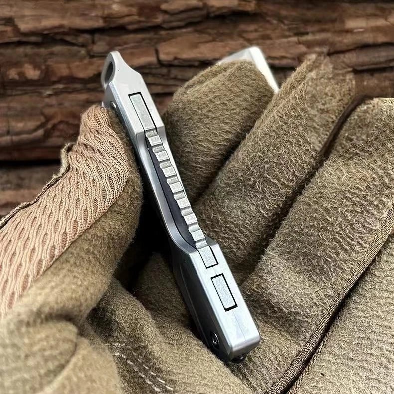 EDC Stainless Steel Bottle Opener Keychain Fidget Decompression Toy Pocket Tool 07FC0E-D4 - KOEEK