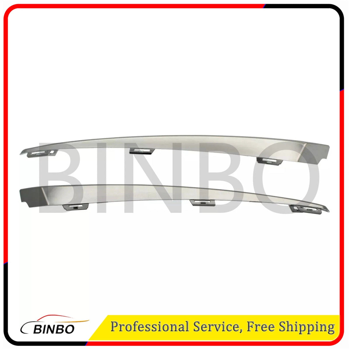 LH+RH Chrome Front Bumper Grille Molding Trims For BMW G12 7-Series Base 16~19 07FC0E-D4 - KOEEK
