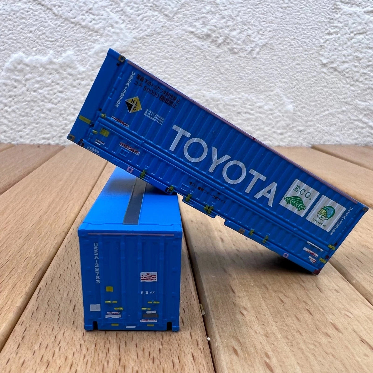 1/160 2X HO Shipping Container containers Plastic Model Train Diorama Accessory 07FC0E-D4 - KOEEK