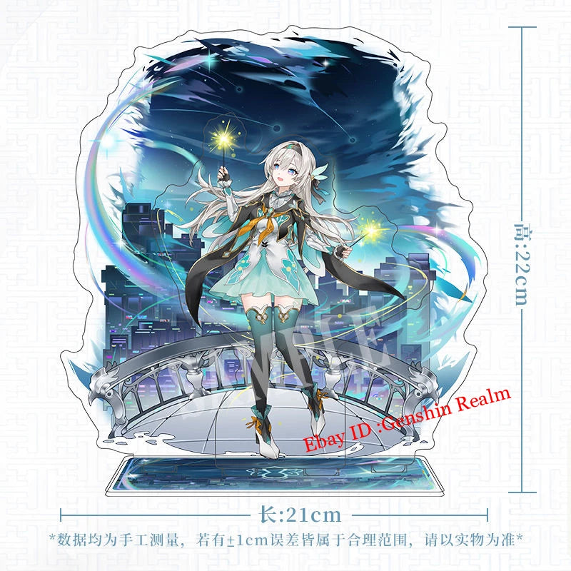 Anime Honkai: Star Rail Firefly Acrylic Desktop Stand Figure Collection Decor 07FC0E-D4 - KOEEK