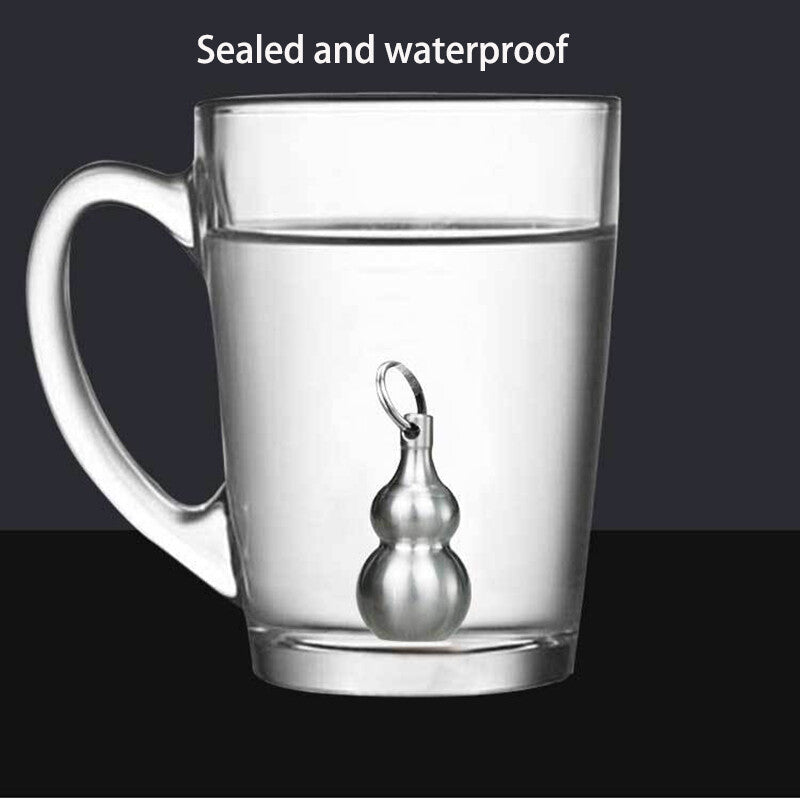 Solid TC4 Titanium Alloy Outdoor EDC Multi Tools Waterproof Medicine Pill Box 07FC0E-D4 - KOEEK