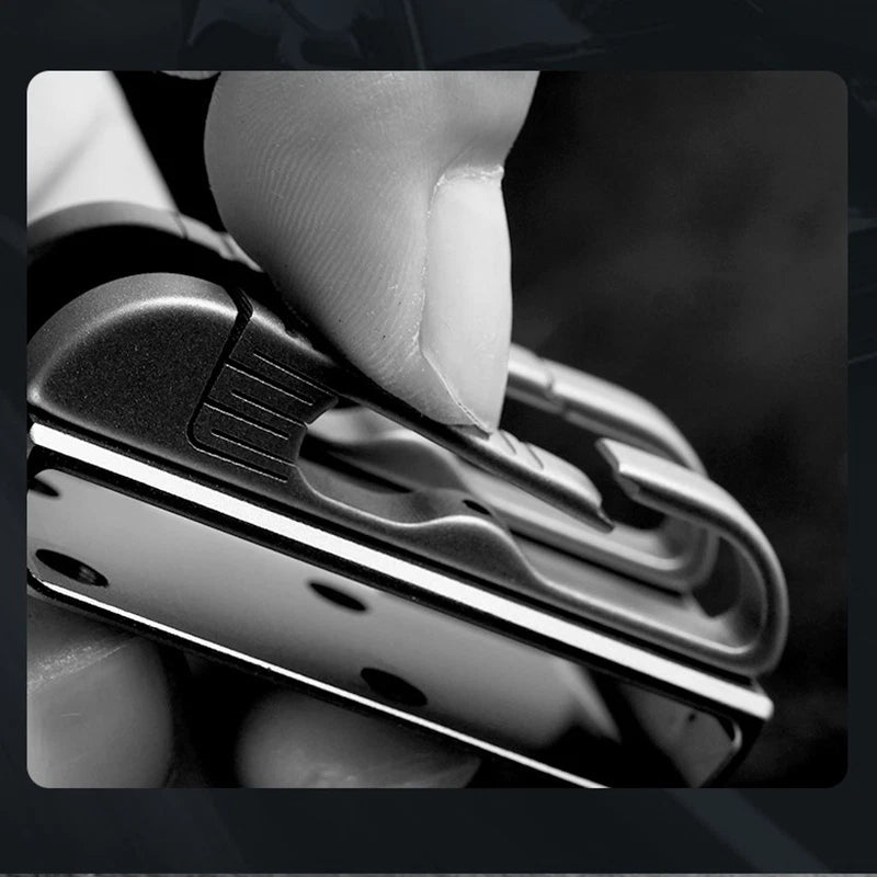 Titanium Alloy Quick Buckle Detach Belt Waist Hanging Men Car Keychain Key Ring 07FC0E-D4 - KOEEK