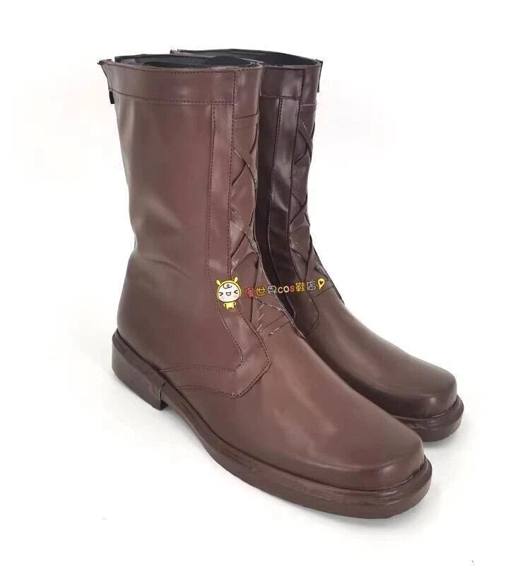 86- Eighty Six - Shinei·Nouzen Cosplay Anime PU Shoes Zip up Long Boots All Size 07FC0E-D4 - KOEEK
