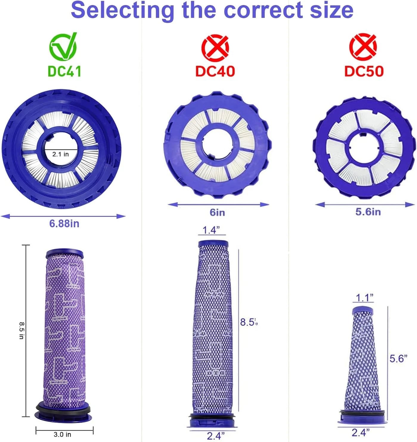 Vacuum Ball Animal 3 Filter Replacement Parts Multi-Ball Upright Vacuum Cleaner 07FC0E-D4 - KOEEK