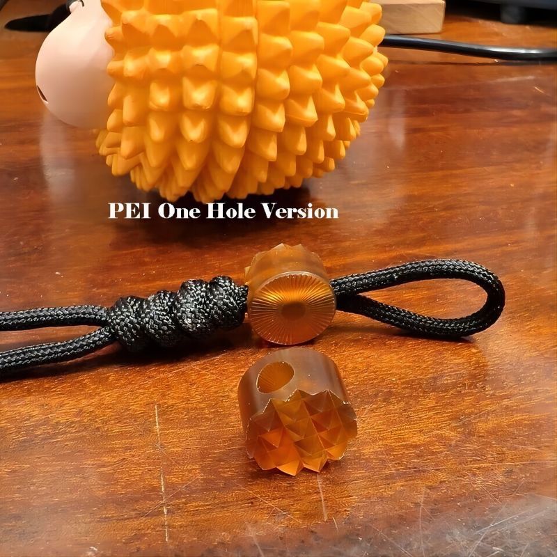 Titanium Ultem PEI Knife Lanyard Bead Keychain Paracord Pendant Bracelet EDC 07FC0E-D4 - KOEEK