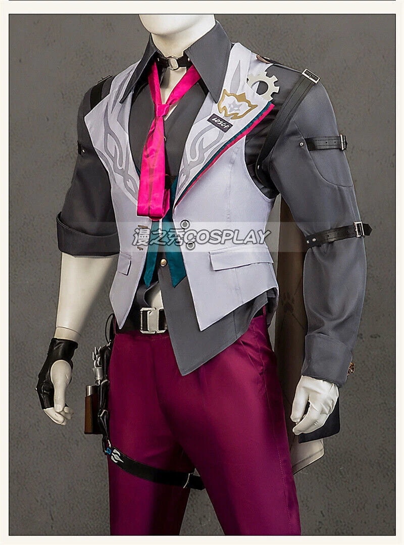 Honkai Star Rail Gallagher Halloween Costume Outfit Cosplay Party Game Dress Set 07FC0E-D4 - KOEEK