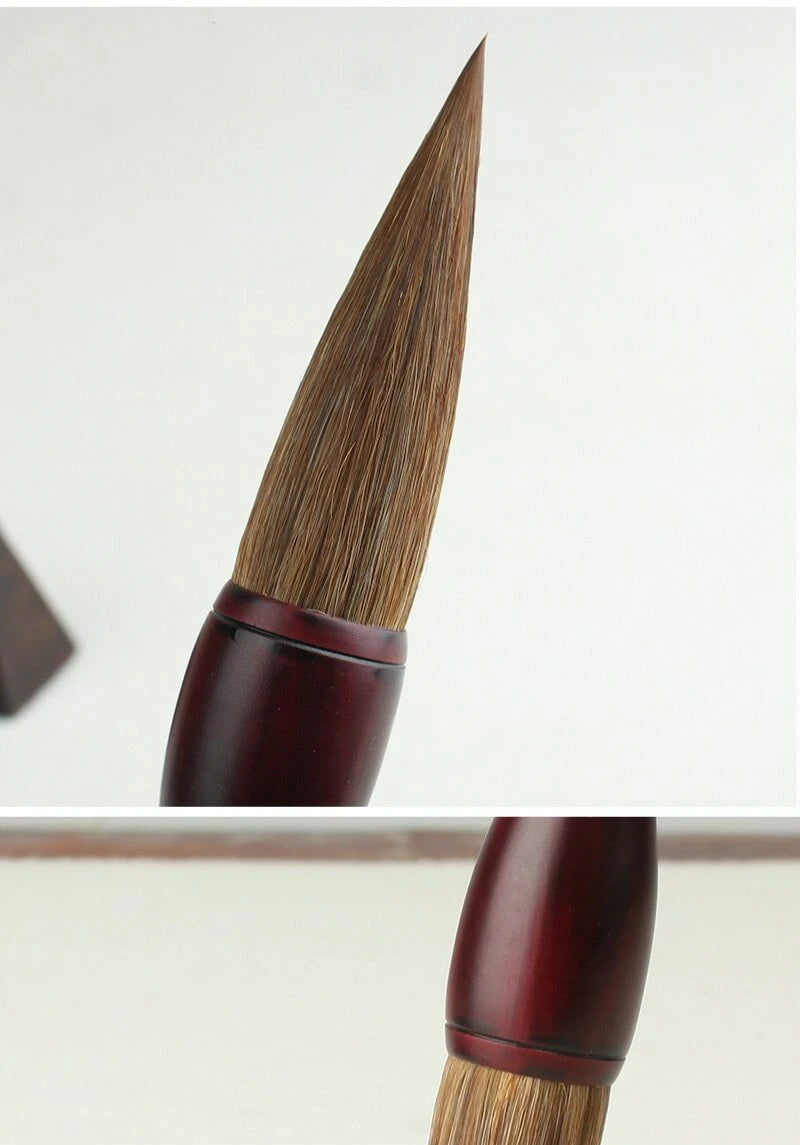 27.5cm Chinese Calligraphy Brush Pen Weasel Hair Brush Writing Copybook Tool 07FC0E-D4 - KOEEK