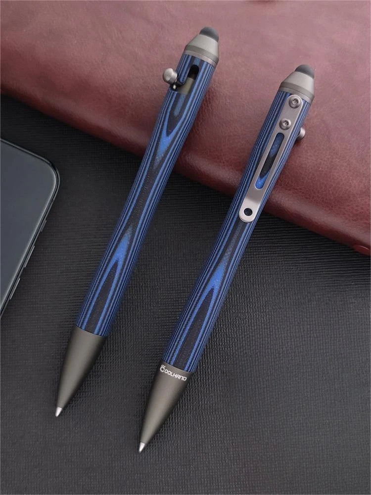 G10 Aluminum Alloy Ballpoint Pen Stylus Tip Touch Screen Pocket Writing EDC Pen 07FC0E-D4 - KOEEK