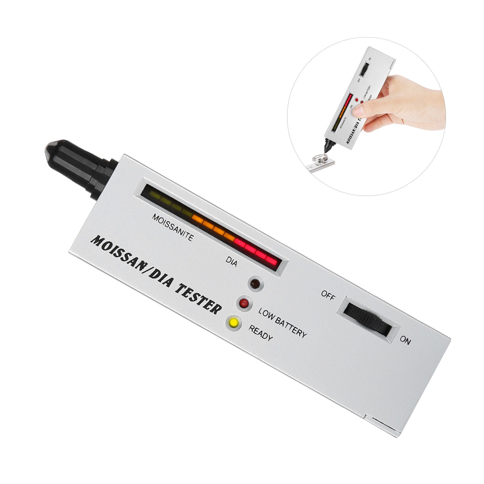 new Moissan LED Indicator Tester Moissanites Detector Pen Jewelry Testing Tool koeek - KOEEK