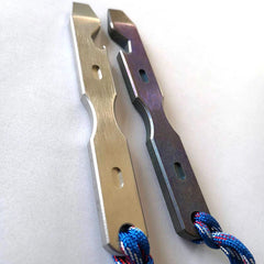 1Pc Titanium TC4 Crowbar Pry Bar Underreach EDC Tool Bottle Opener Pendant Gifts 07FC0E-D4 - KOEEK