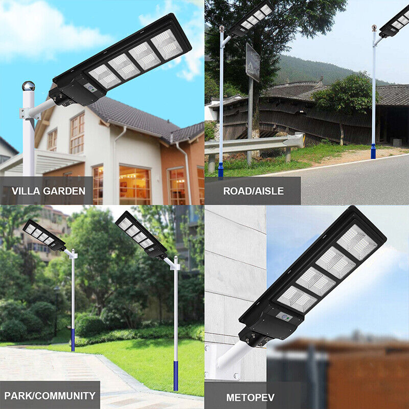 ny 99000000LM Kommerciel LED Solar Gadelys IP67 Lys parkeringsplads Vejlampe