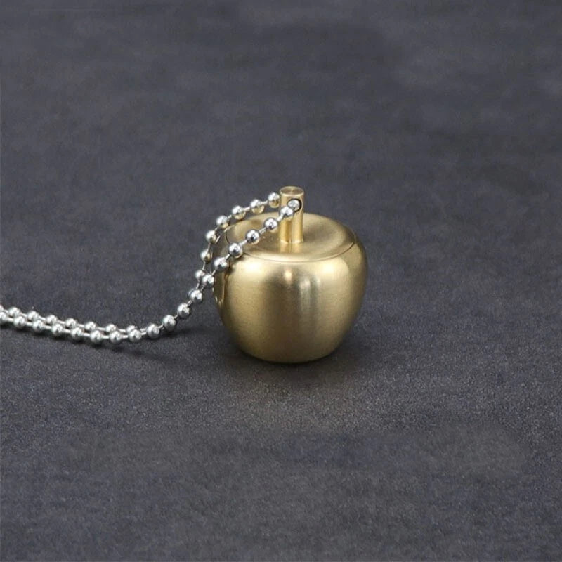 Brass Keychain Waterproof Storage Box Sealed Pill Capsula Portable Tank EDC Tool 07FC0E-D4 - KOEEK