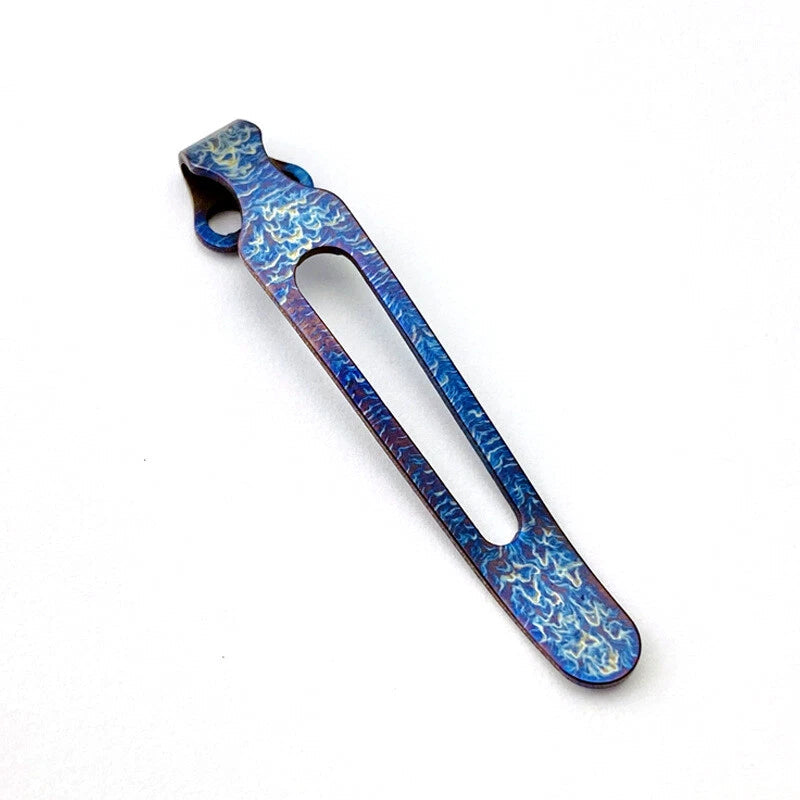 Titanium Deep Carry Pocket Clip for ZT 0460 0462 0609 0022 0223 Knives 1 Piece 07FC0E-D4 - KOEEK