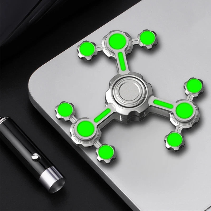 Chaos Pendulum luminous Fidget Spinner Adult Metal Hand Spinner EDC Fidget Toys 07FC0E-D4 - KOEEK