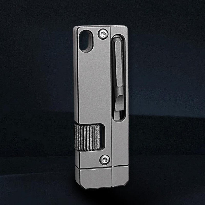 Titanium Adjustable Wrench Screwdriver EDC Pocket Multi Tools Portable Keychain 07FC0E-D4 - KOEEK