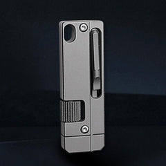 Titanium Adjustable Wrench Screwdriver EDC Pocket Multi Tools Portable Keychain 07FC0E-D4 - KOEEK