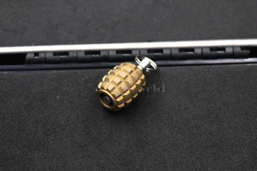 Titanium TC4 EDC Knife Parachute Cord Tool Lanyard Bead Key Chain Pendant DZ-GGT 07FC0E-D4 - KOEEK
