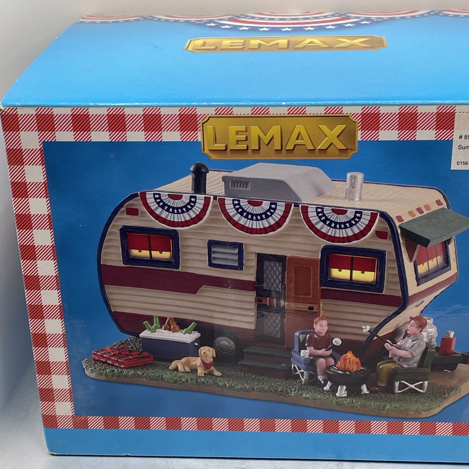 Lemax 2018 Summer Trailer Porcelain Lighted Display USA 4th Of July Patriotic LEMAX - KOEEK