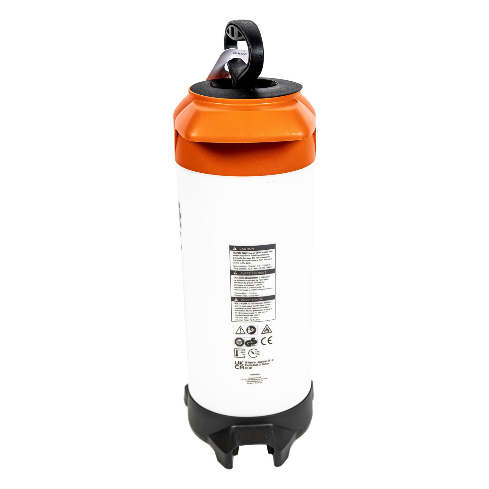 Husqvarna 536089802 WT10MP Pressurized Water Tank for Efficient Watering